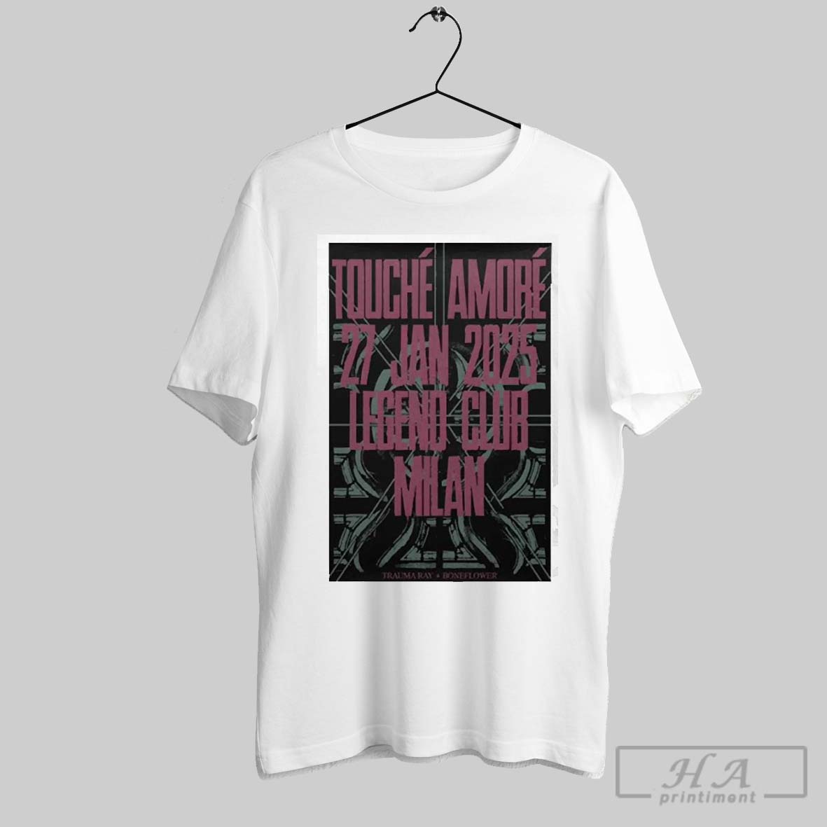 Funny Touche Amore Jan 27 2025 Legend Club 54 Milano Italy Tour Trauma Ray Boneflower Shirt