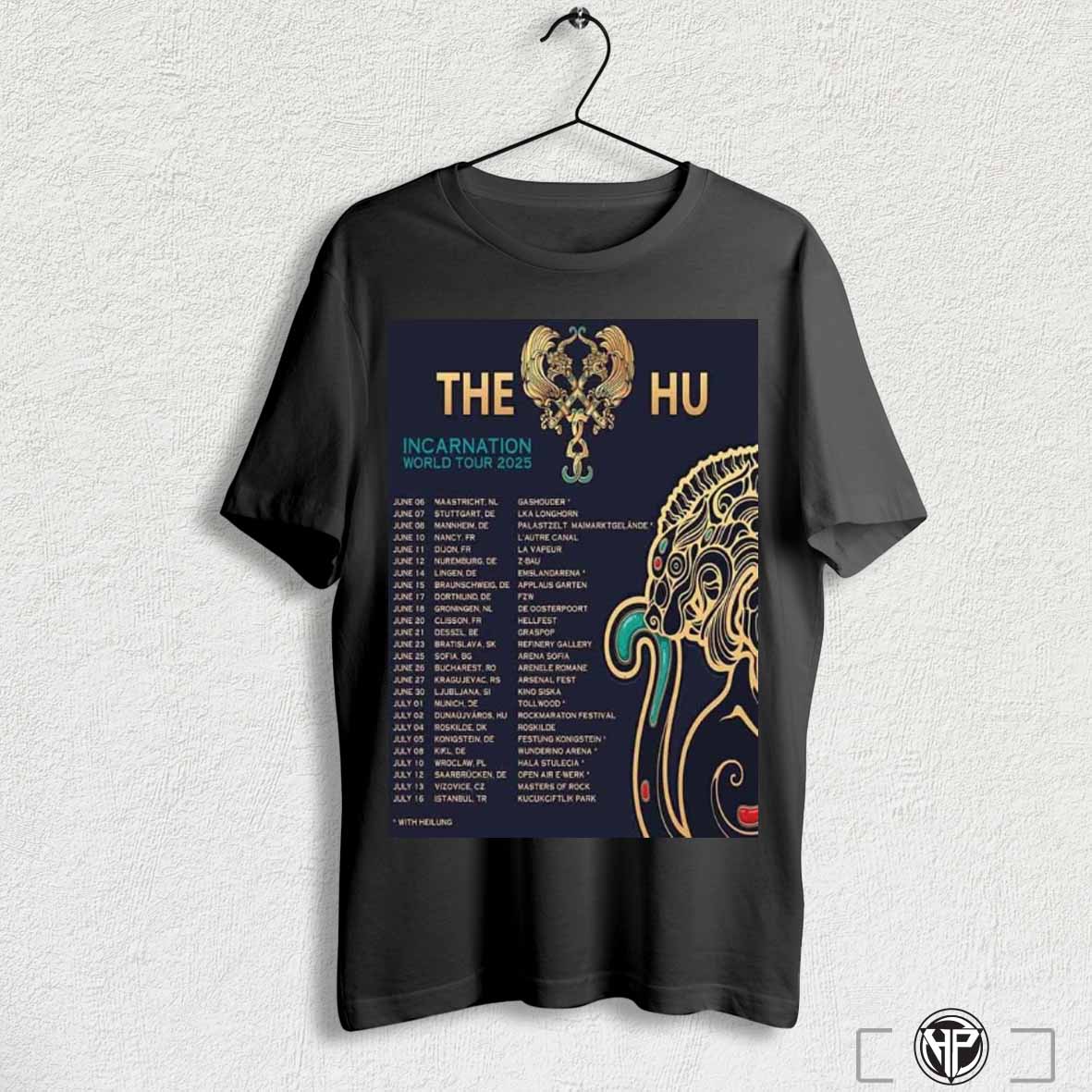 The Hu Band Incarnation World Tour 2025 With Heilung Performances Scheduled On June And July Shirt