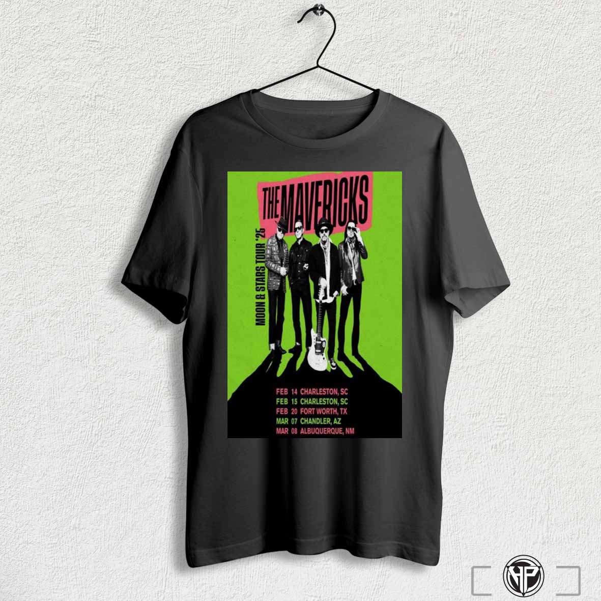 The Mavericks Moon Tour And Stars 2025 Poster Shirt