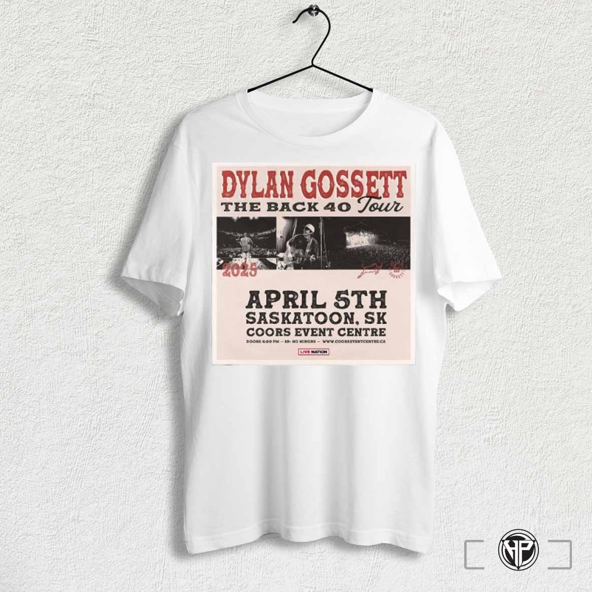 Officialdylan Gossett The Back 40 Tour 2025 Shirt