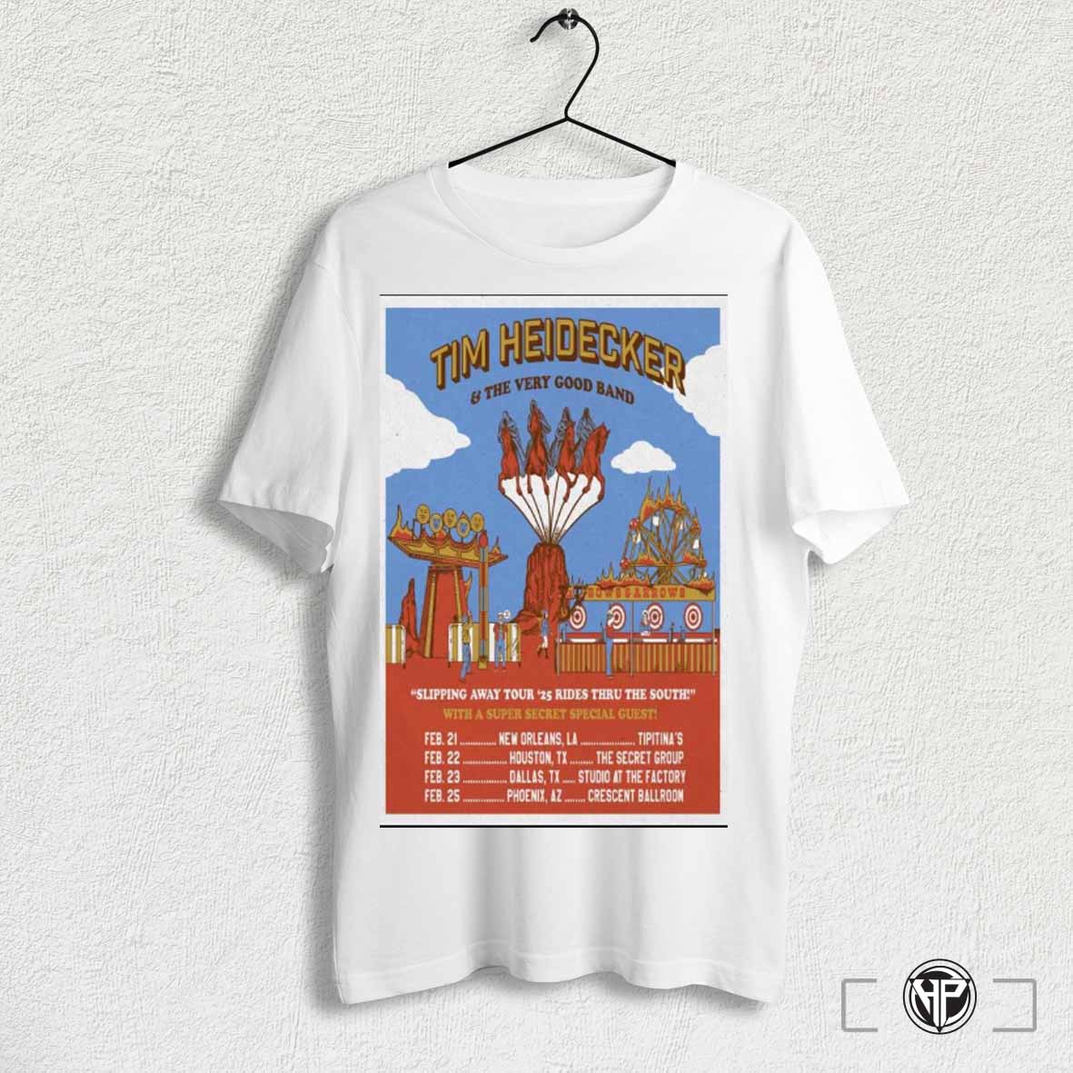 Officialtim Heidecker And The Very Good Band Slipping Away Tour 2025 Rides Thru The South Poster Sweatshirt