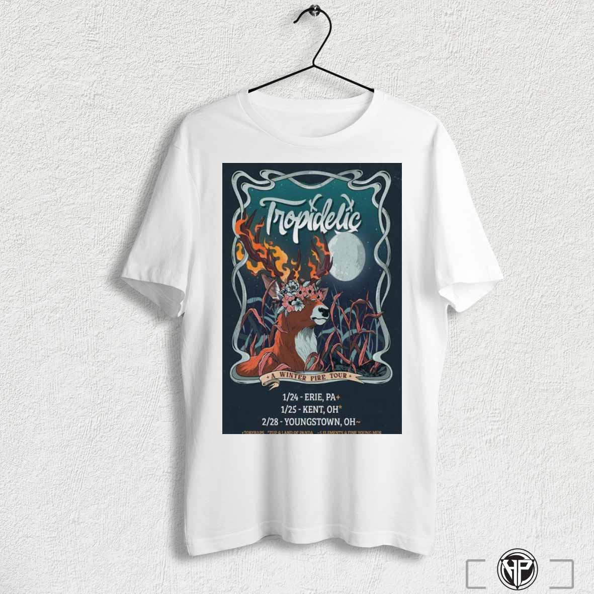 Official Tropidelic Winter Tour Fire 2025 Poster Shirt Trending