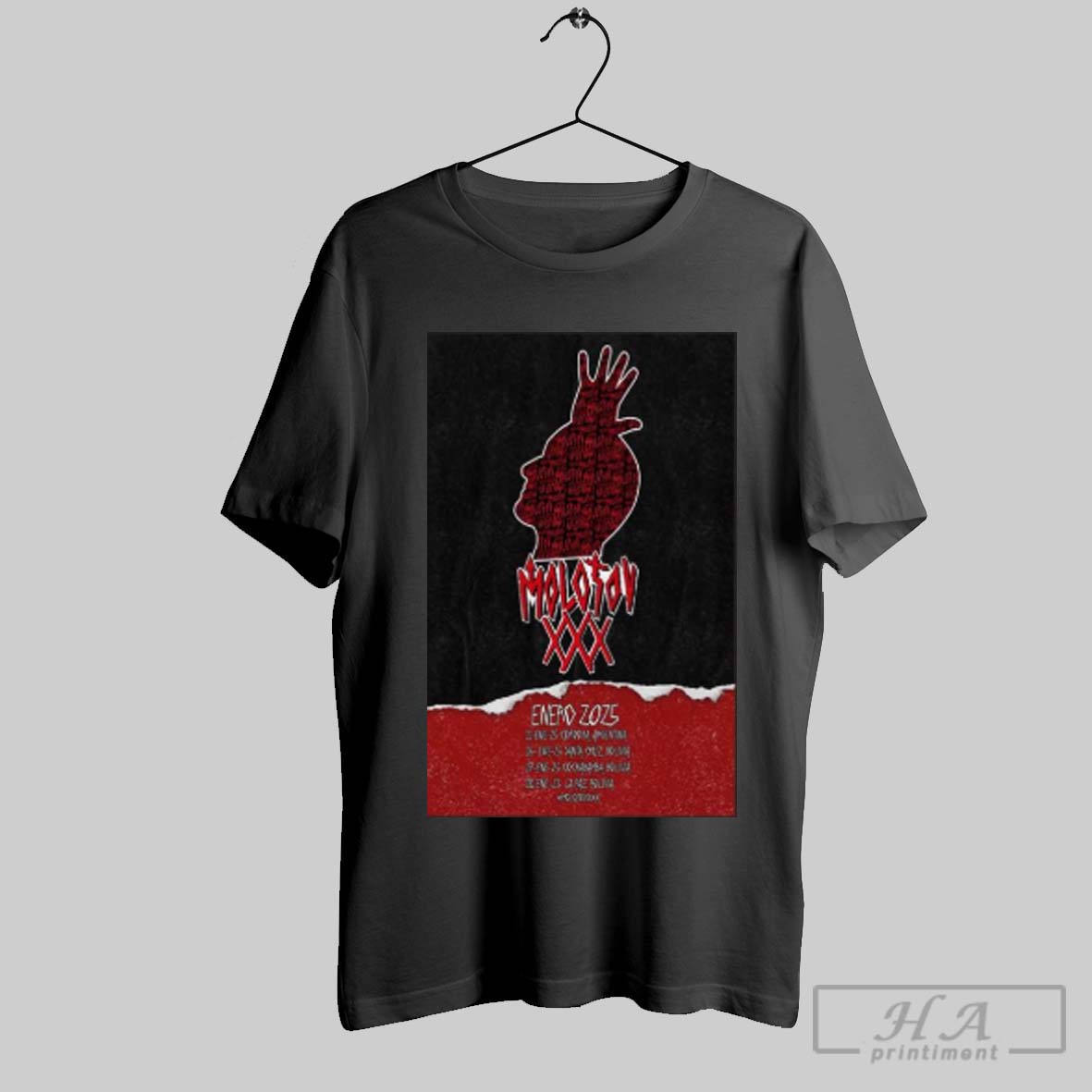 Official Molotov Europe Tour 2025 Shirt