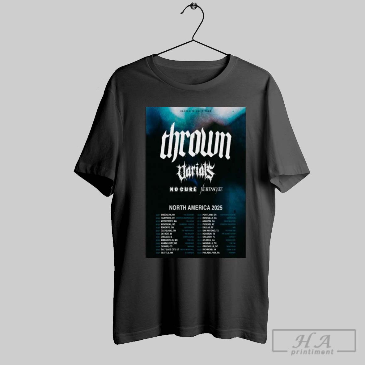 Official Thrown North America Tour 2025 Shirt