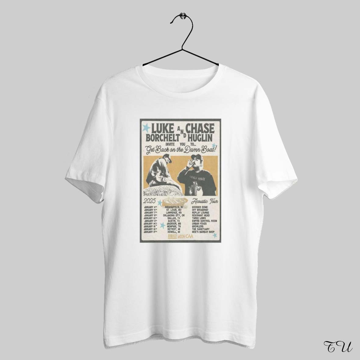 Official Luke Borchelt And Chase Huglin 2025 Acoustic Tour Shirt