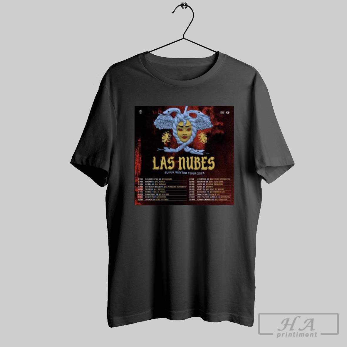 Official Las Nubes Eu Uk Winter Tour 2025 Shirt