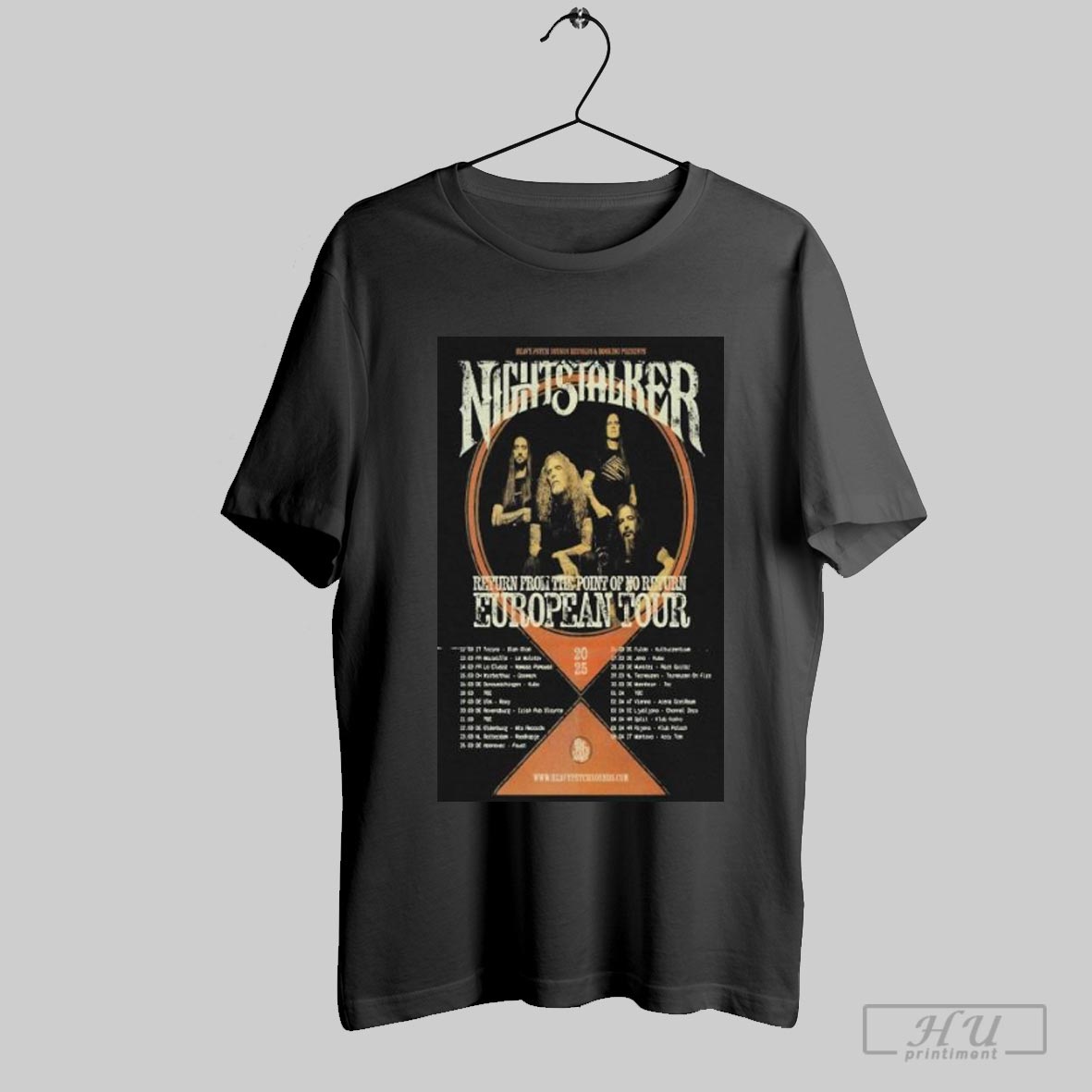 Nightstalker European Fall Tour 2025 Poster Shirt