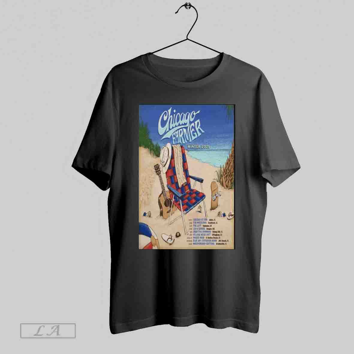 Official Chicago Farmer Winter Tour 2025 Poster Shirt
