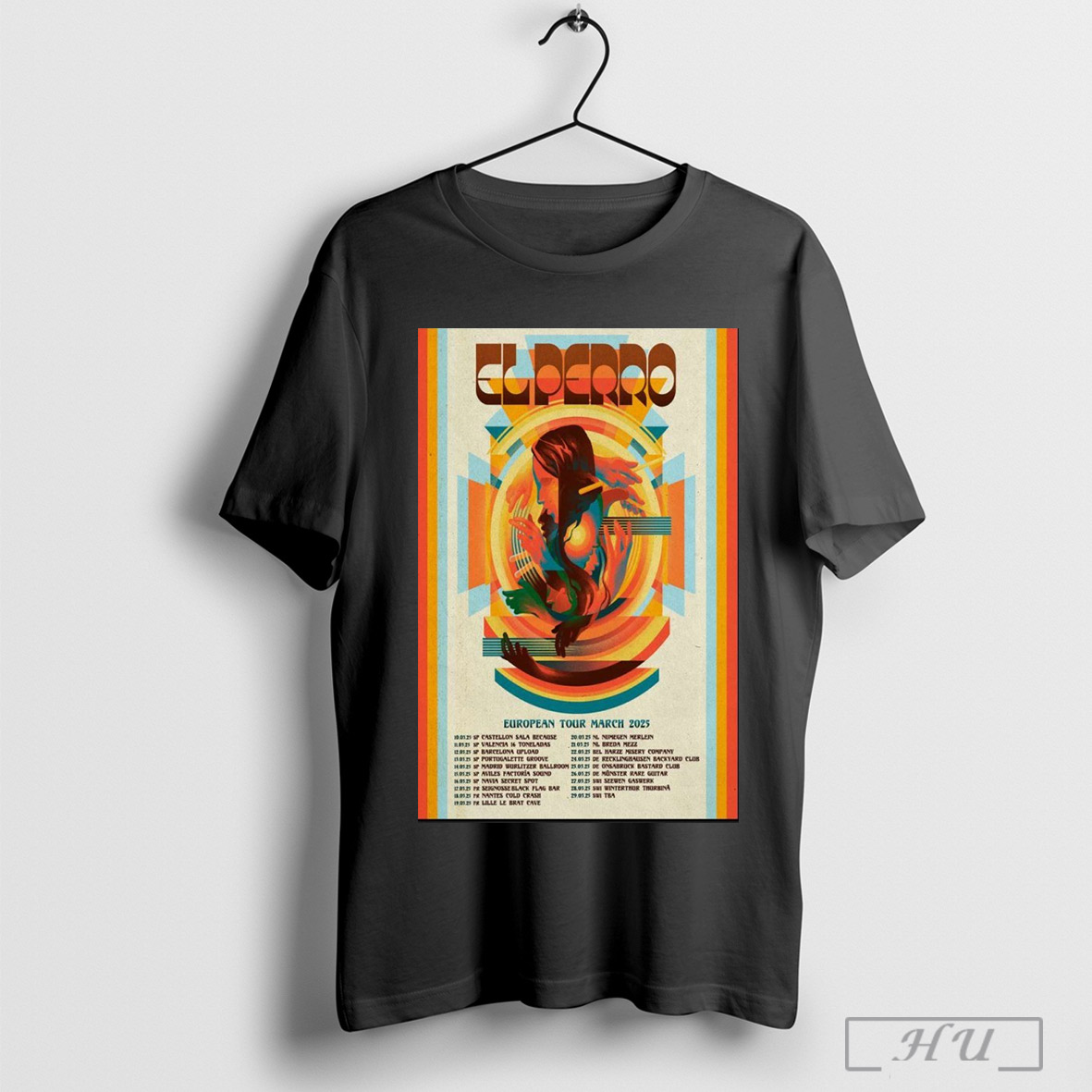 Official El Perro March Tour 2025 Poster Shirt