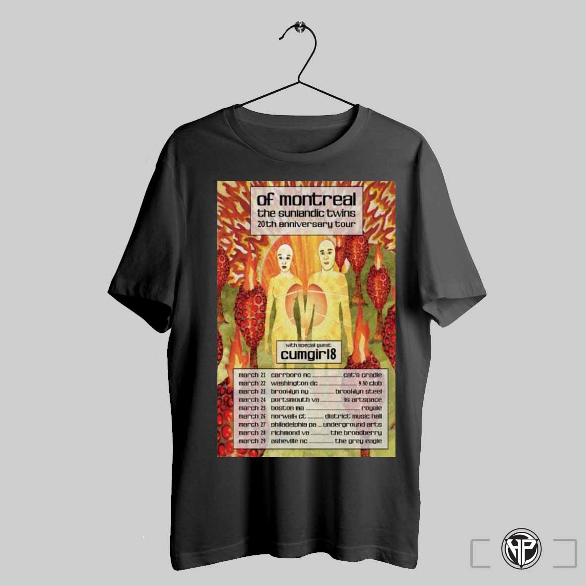 Of Montreal The Sunlandic Twins 20Th Anniversary Tour 2025 Poster Shirt Trendy Sweatshirt