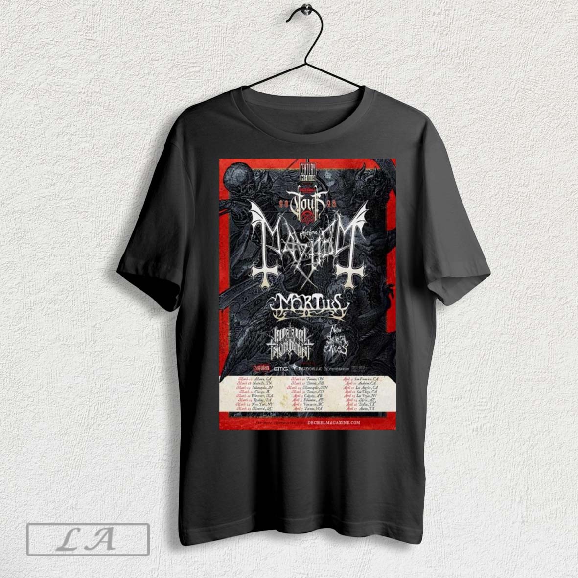 Mayhem Decibel Magazine Tour 2025 Shirt