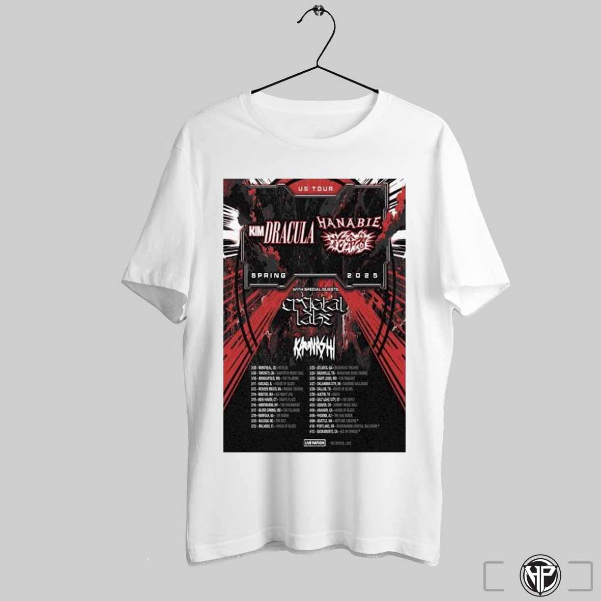 Kim Dracula Hanabie Us Tour 2025 Spring Shirt Trendy Sweatshirt