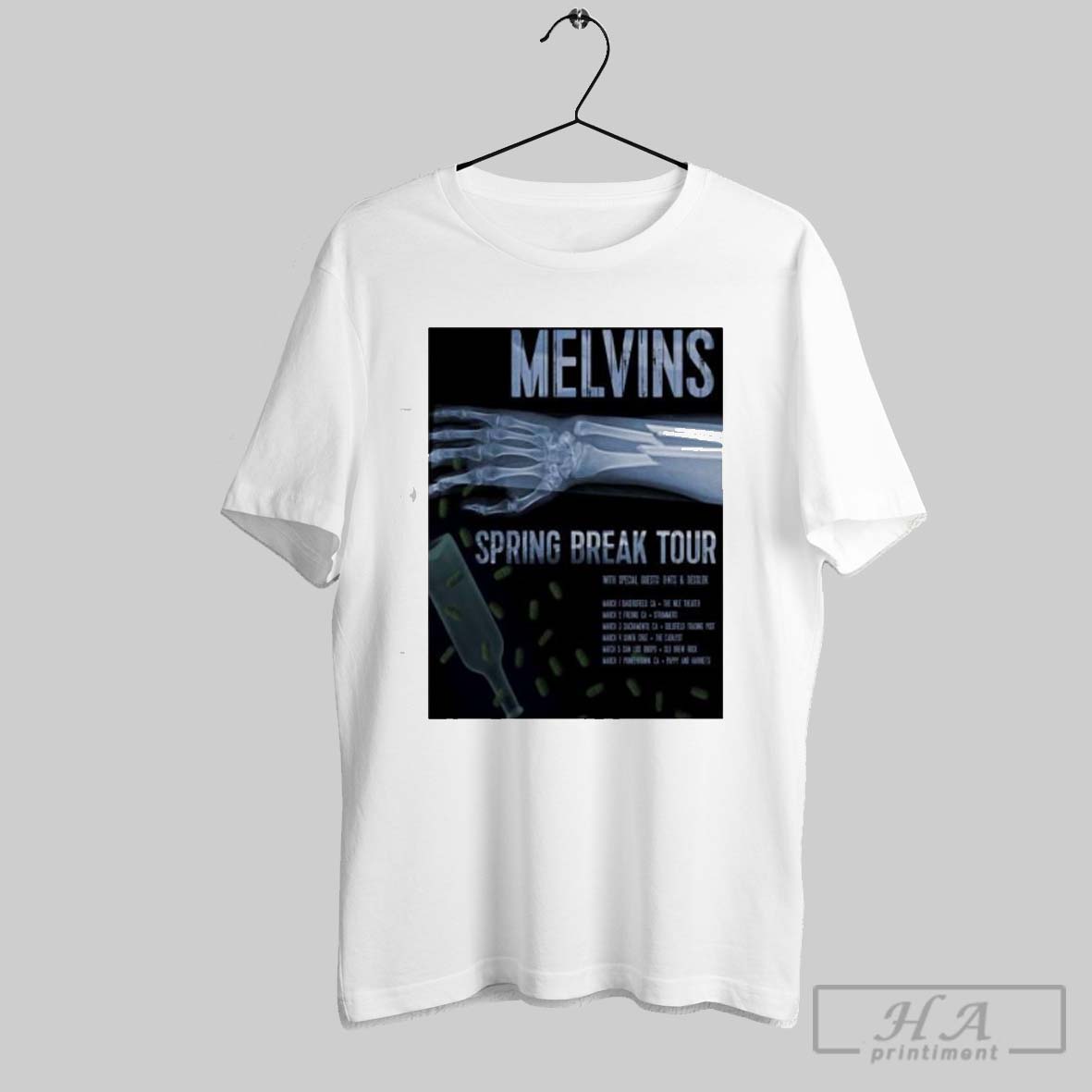 Melvins Spring Break Tour 2025 Poster Shirt