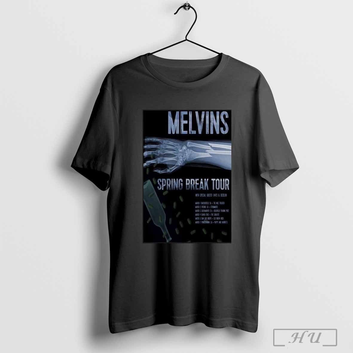 Melvins With Special Guests Spring Break Tour 2025 Shirt