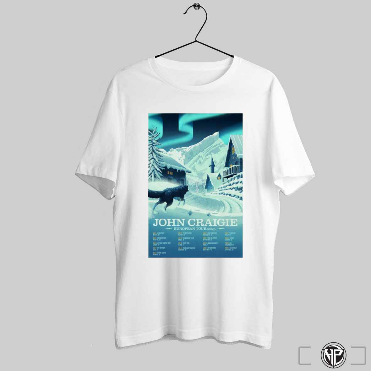 John Craigie European Tour Poster Conver 2025 Shirt Trendy Sweatshirt