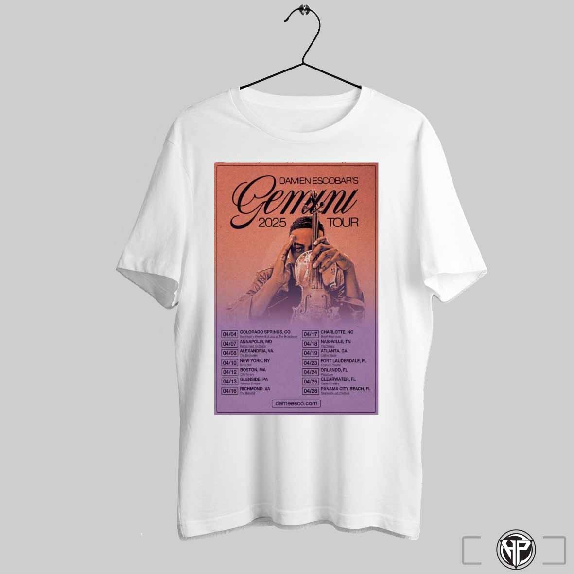 Damien Escobar Gemini Tour 2025 Shirt Trendy Sweatshirt