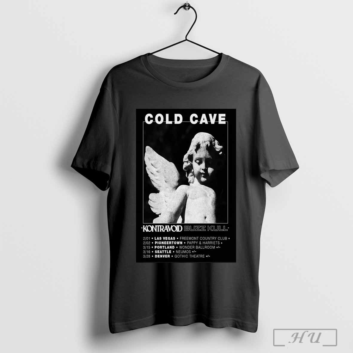 Cold Cave Kontravoid Buzz Kull 2025 Poster Tour Shirt