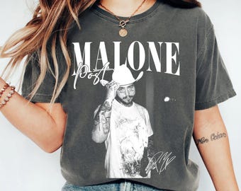 Post Malone Music Rap Vintage Graphic Color Shirt, Post Malone Tour Rapper Gift, Posty Tee, Rapper, Love Rapper Tshirt, Fan Gift Merch