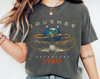 Journey Band Comfort Colors Shirt, Journey Rock Band Tee, Journey Concershirt, Deen Castronovo Shirt, Journey Fans Gift For Her Him