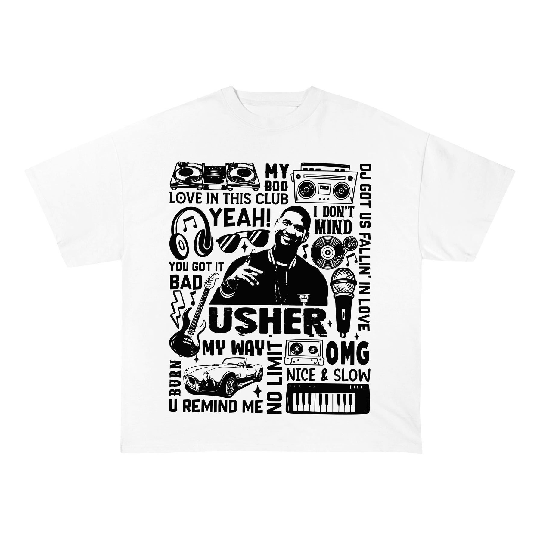 Usher Concert Fan Shirt Usher World Tour Shirt Usher Past Present Future World Tour Shirt Usher Shirt Usher Fan Merch Usher Gift Poster