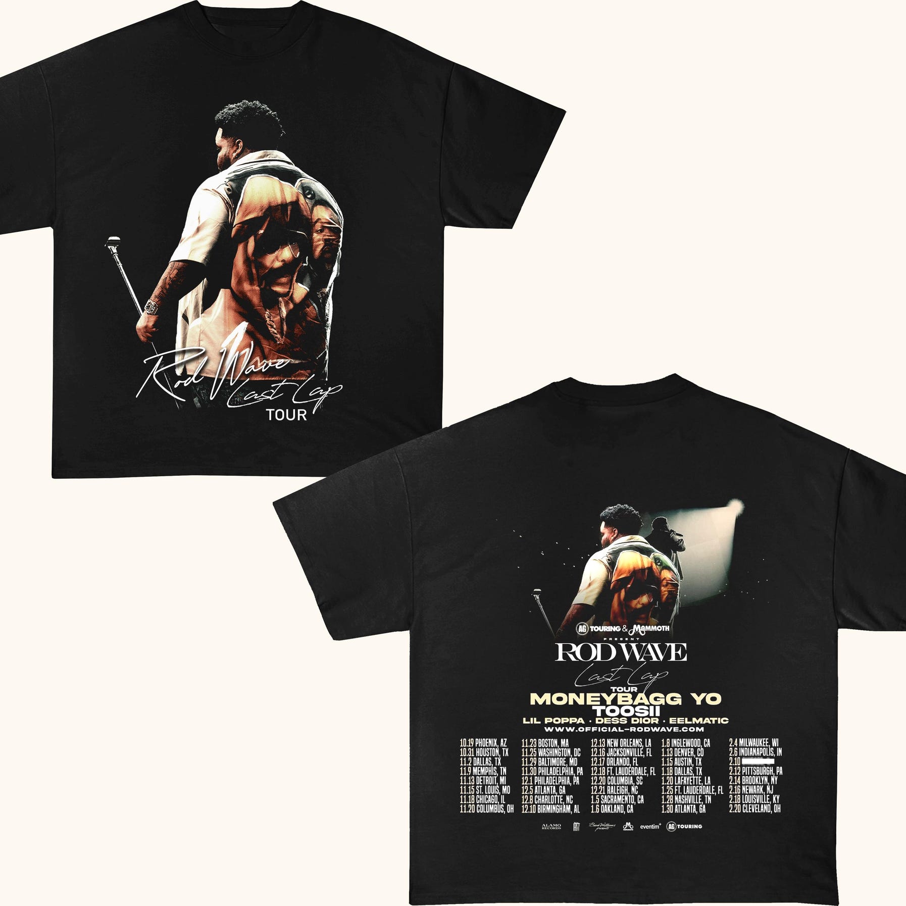 Rod Wave Tour 2025 Dates Vintage Shirt, Gift For Woman And Man Unisex Shirt
