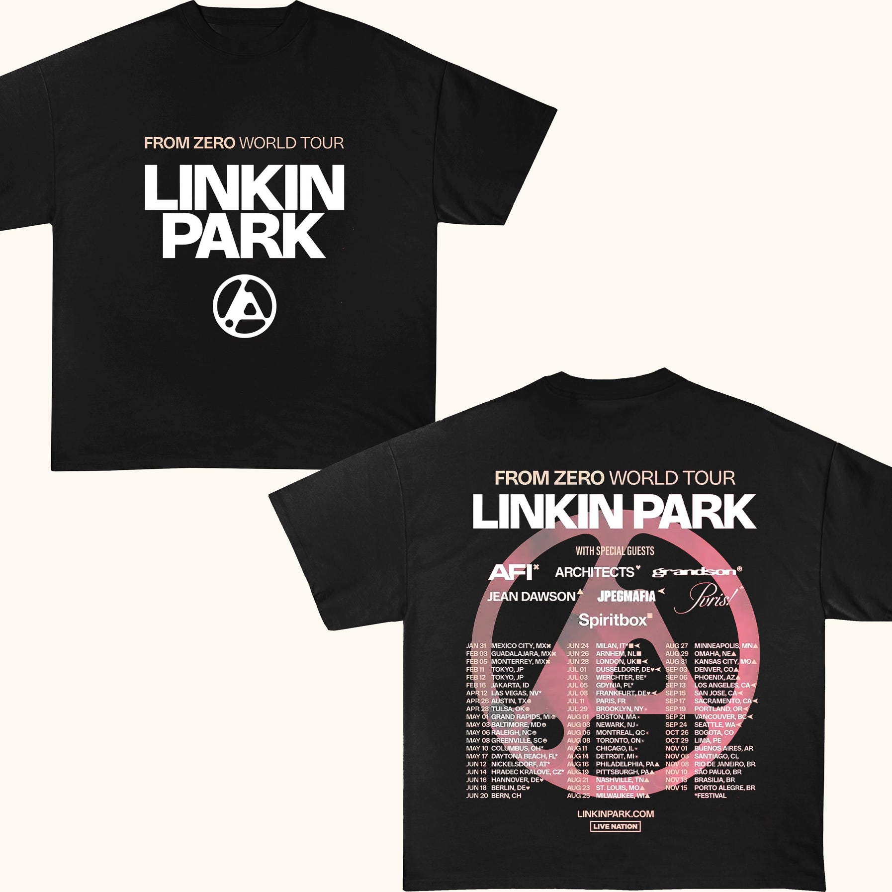 Linkin Park From Zero World Tour 2025 Shirt, Linkin Park Concert 2025, Linkin Park Merch, Linkin Park Fan Gift, Linkin Park Band Logo Shirt