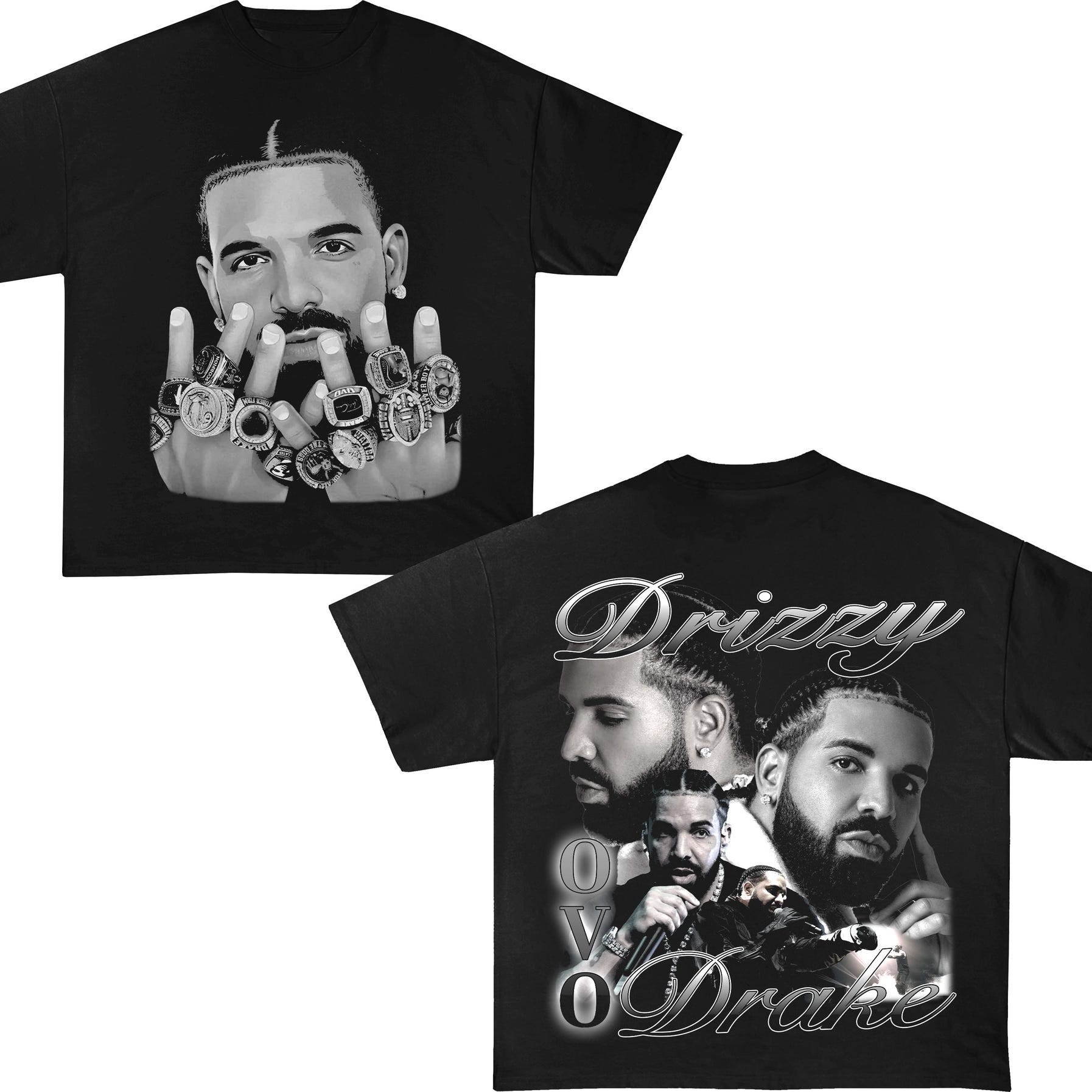 Drake Bootleg Shirt Black, Vintage Rap Hip Hop Tee Drake, Oversized Heavy Cotton Tee, Drake Bootleg Shirt