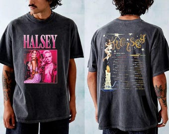 Halsey Concert Graphic Tee, Halsey For My Last Trick The Tour 2025 Shirt, Halsey Shirt, Halsey Fan Gift, Halsey Vintage Shirt, Halsey Merch