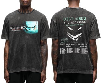 2025 Disturbed The Sickness 25Th Anniversary Tour Shirt, The Sickness 2025 Concert, Disturbed Fan Gift, Disturbed Rock Band, Disturbed Merch