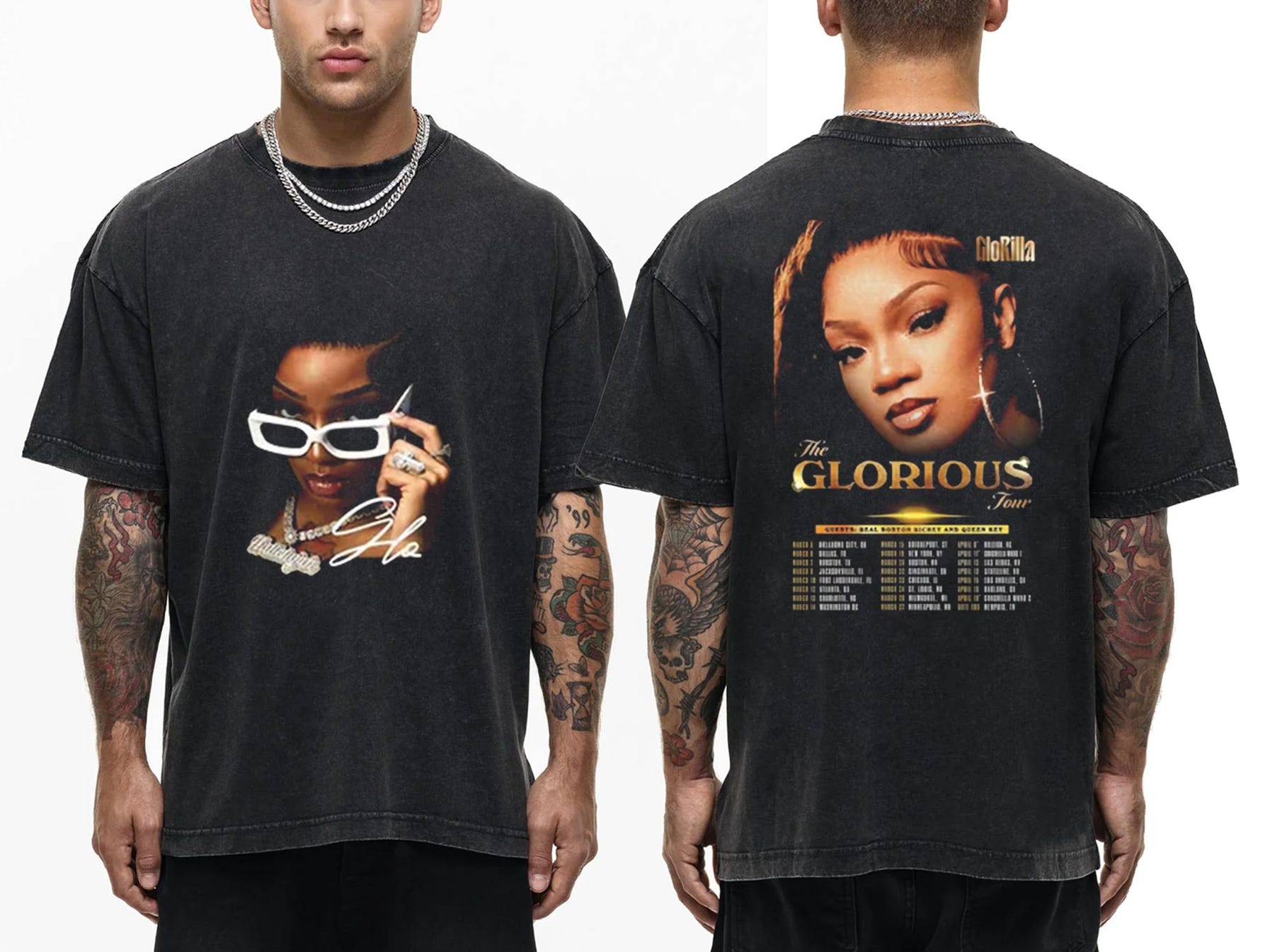 Glorilla Glorious Tour 2025 Shirt, Glorilla Merch, Glorilla 2025 Concert, Glorilla Fan Shirt, Glorilla 90S Vintage Shirt, Glorilla Graphic