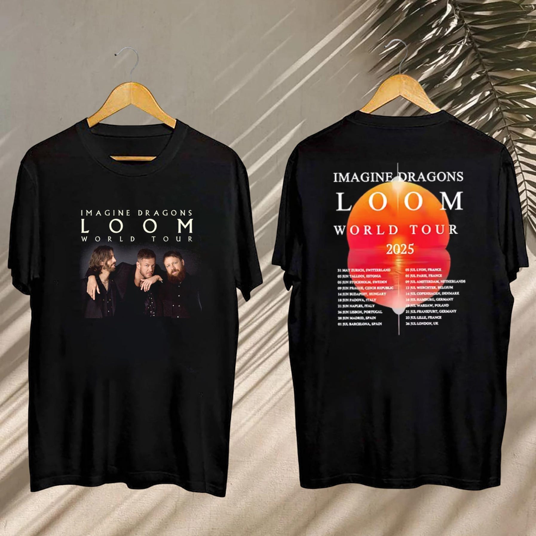 Imagine Dragons 2025 Concershirt, Imagine Dragons Loom World Tour 2025 Shirt, Imagine Dragons Band Fan Gift, Imagine Dragons Band Merch