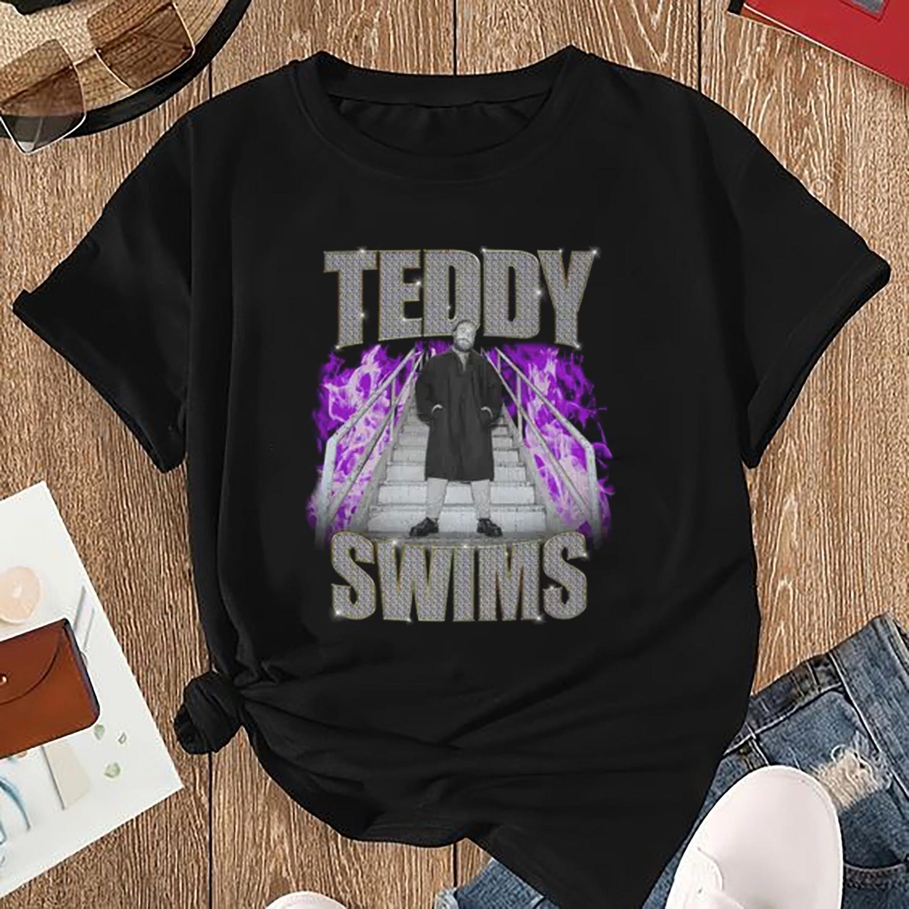 Teddy Swims Fan Gifshirt, 90S Vintage Teddy Swims Shirt, Teddy Swims Tour 2025 Shirt, Teddy Swims Bootleg Shirt, Teddy Swims Tour Merch