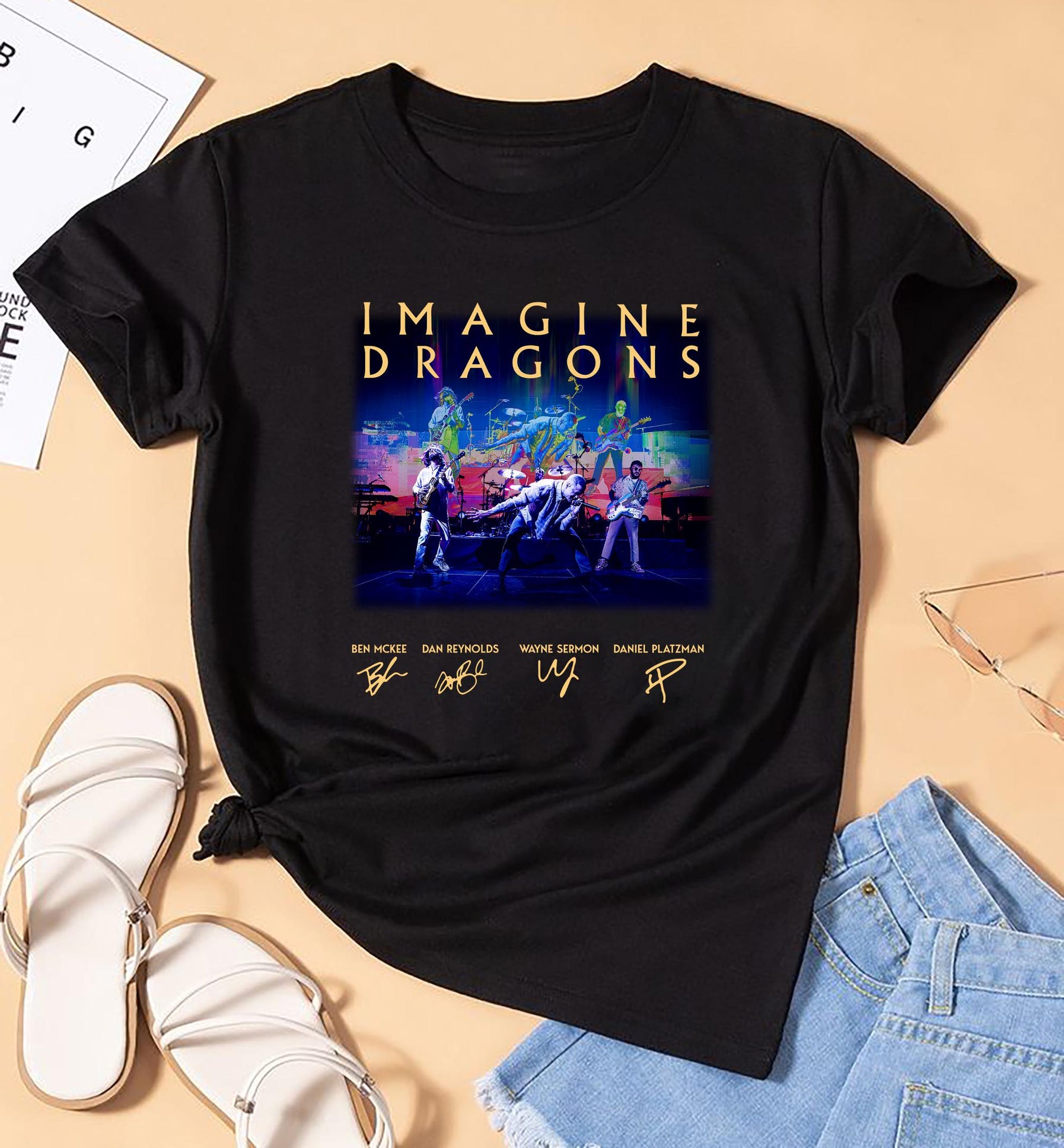 Imagine Dragons Signatures Shirt, Imagine Dragons Vintage Shirt, Imagine Dragons Fan Gift, Imagine Dragons Tour 2025, Imagine Dragons Merch