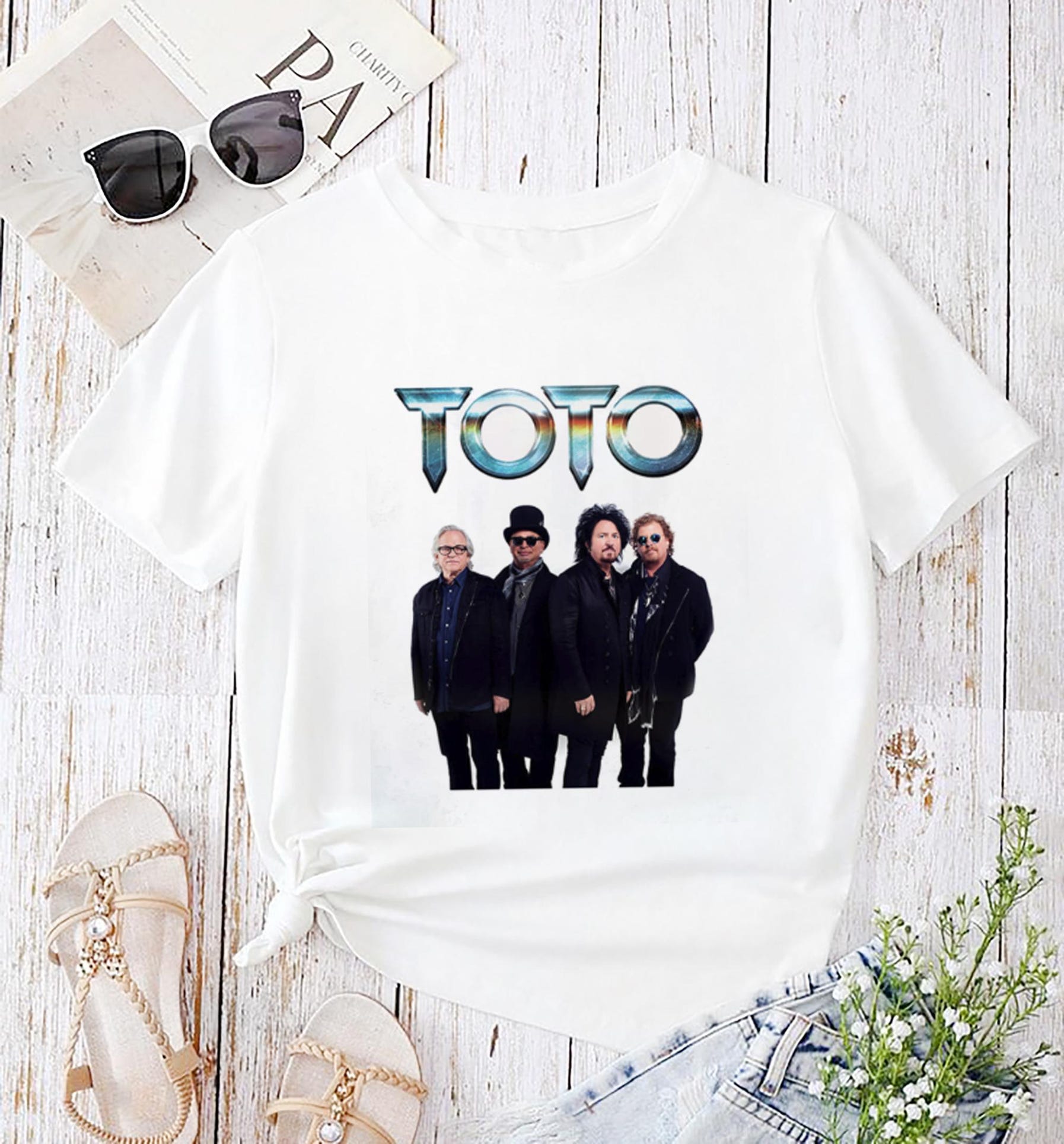 Graphic Toto Band Shirt, Toto Band World Tour 2025, Toto Fan Gift, Toto Band Merch, Rock Band Toto Shirt, Toto Band 90S Vintage Shirt