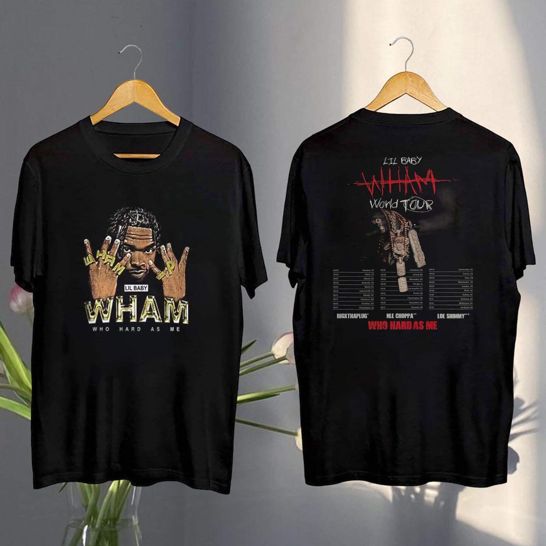 Lil Baby Graphic Tee, 2025 Lil Baby Wham World Tour Shirt, Lil Baby Who Hard As Me Tour 2025 Shirt, Lil Baby Fan Gift, Lil Baby Rapper Merch