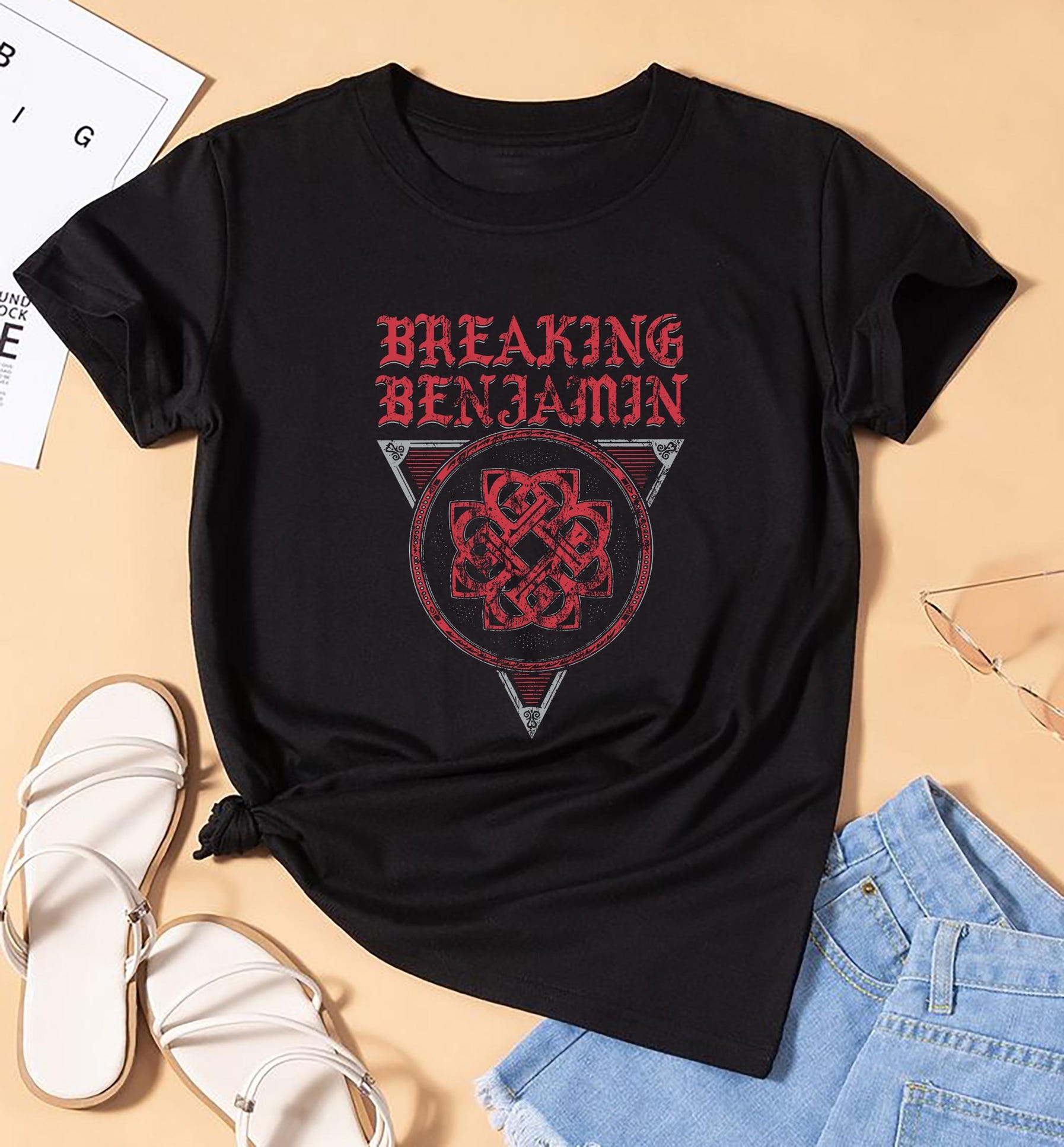 Breaking Benjamin 90S Vintage Shirt, Breaking Benjamin Tour 2025 Shirt, Breaking Benjamin Fan Shirt, Breaking Benjamin Merch, Benjamin Tee