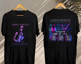 Lenny Kravitz Blue Electric Light Tour Tee, 2025 Lenny Kravitz Blue Electric Light Tour Shirt, Lenny Kravitz Concert, Lenny Kravitz Fan Gift