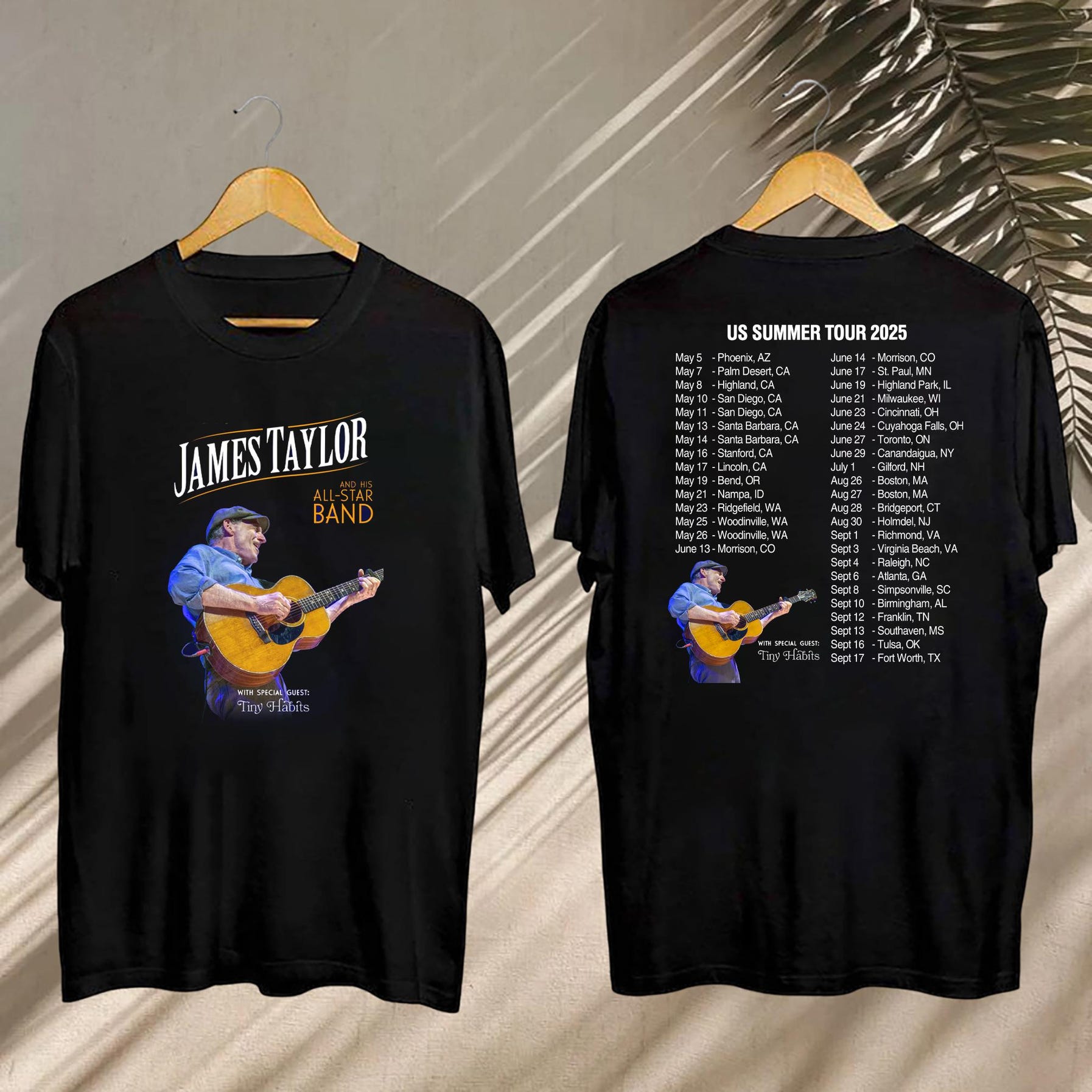 James Taylor Summer Tour 2025 Shirt, James Taylor 2025 Concert, James Taylor Fan Shirt, James Taylor Merch, James Taylor 90S Vintage Shirt