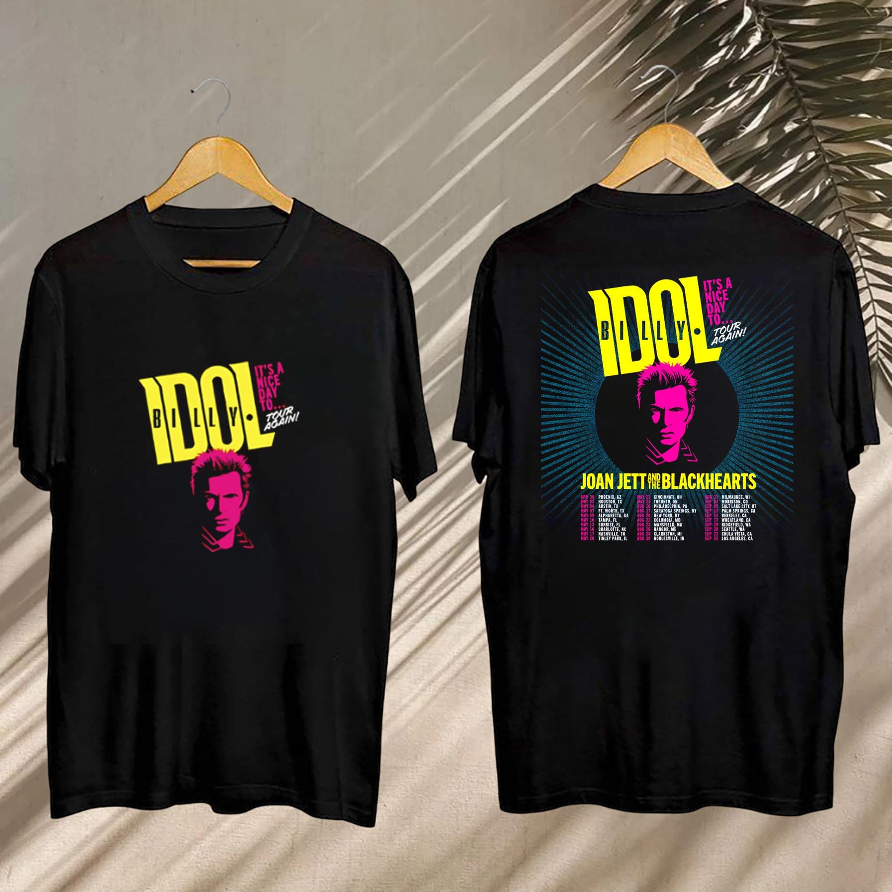 2025 Billy Idol It'S Nice Day To Tour Again Shirt, Billy Idol 2025 Concert, Billy Idol Fan Shirt, Billy Idol Merch, Billy Idol Graphic Tee