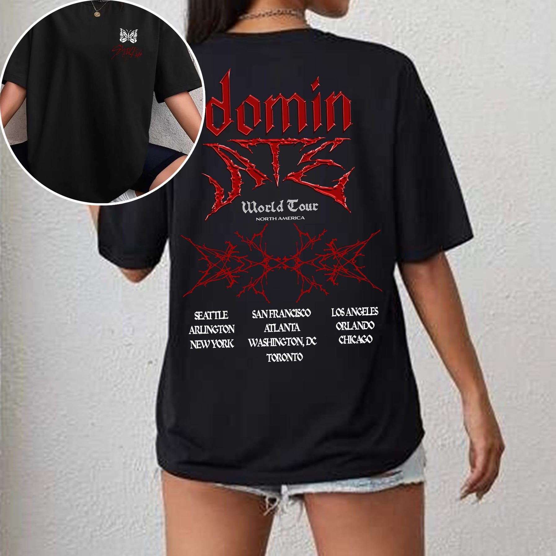 Stray Kids Dominate World Tour Us 2025 Shirt, Skzhop Hiptape Shirt, Stray Kids Ate Album Shirt, Bang Chan, Lee Know, Changbin, Felix