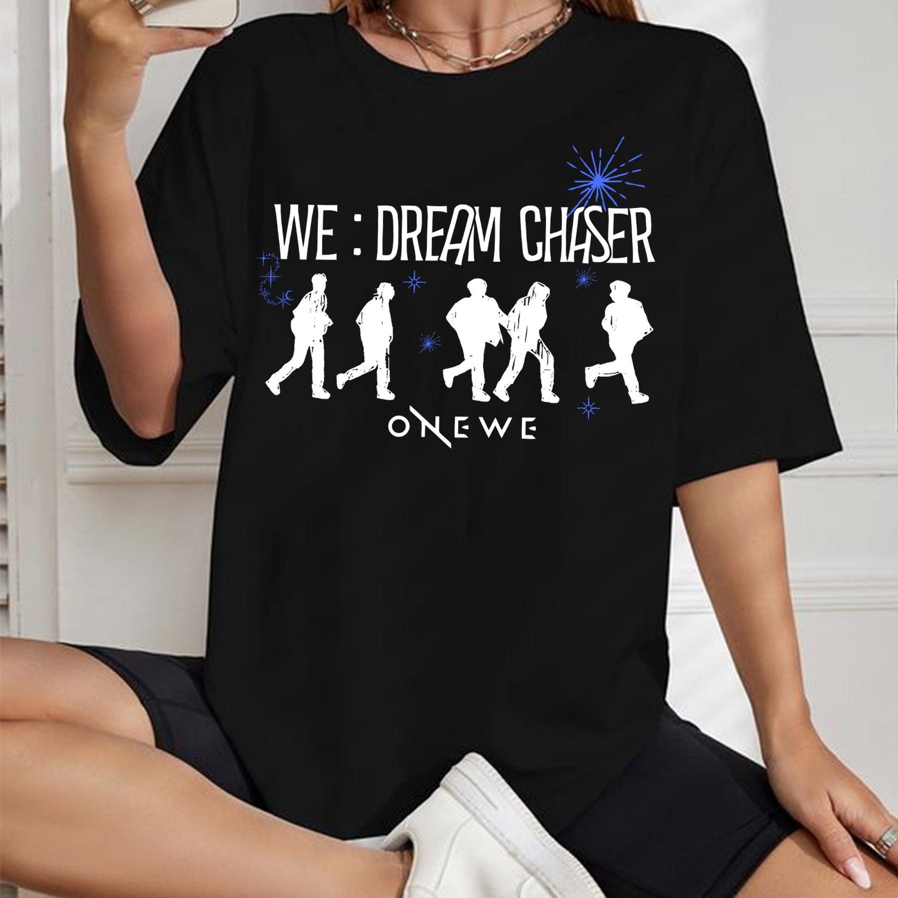 Onewe We: Dream Chaser Graphic Shirt, Onewe World Tour 2025 Shirt, Onewe O Evolution Shirt, Onewe Members Harin Yong Hoon, Giuk