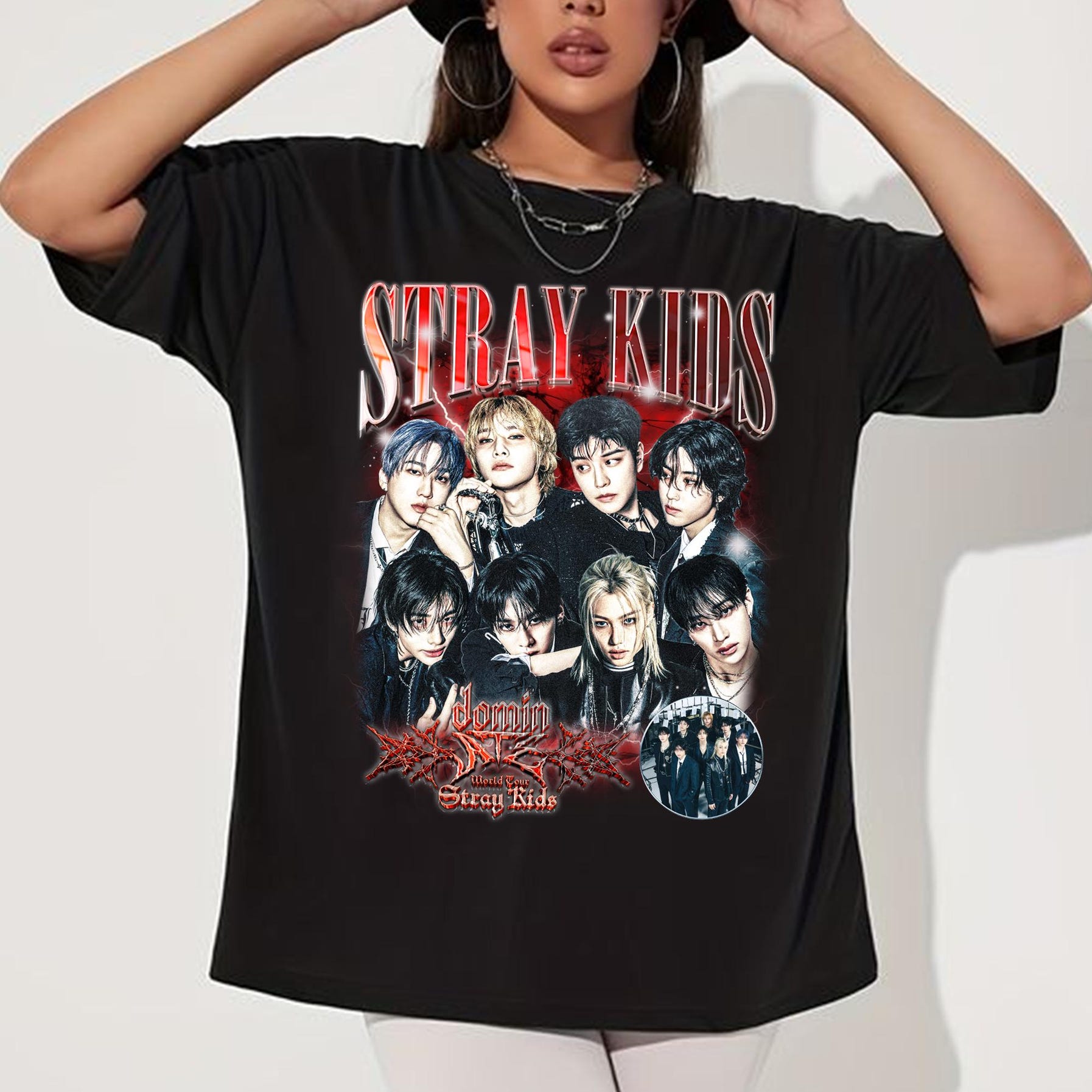 Stray Kids Dominate World Tour Us 2025 Graphic Shirt, Stray Kids Hop Album Shirt, Gianshirt, Stray Kids Ate Album Tee, Bang Chan, Felix