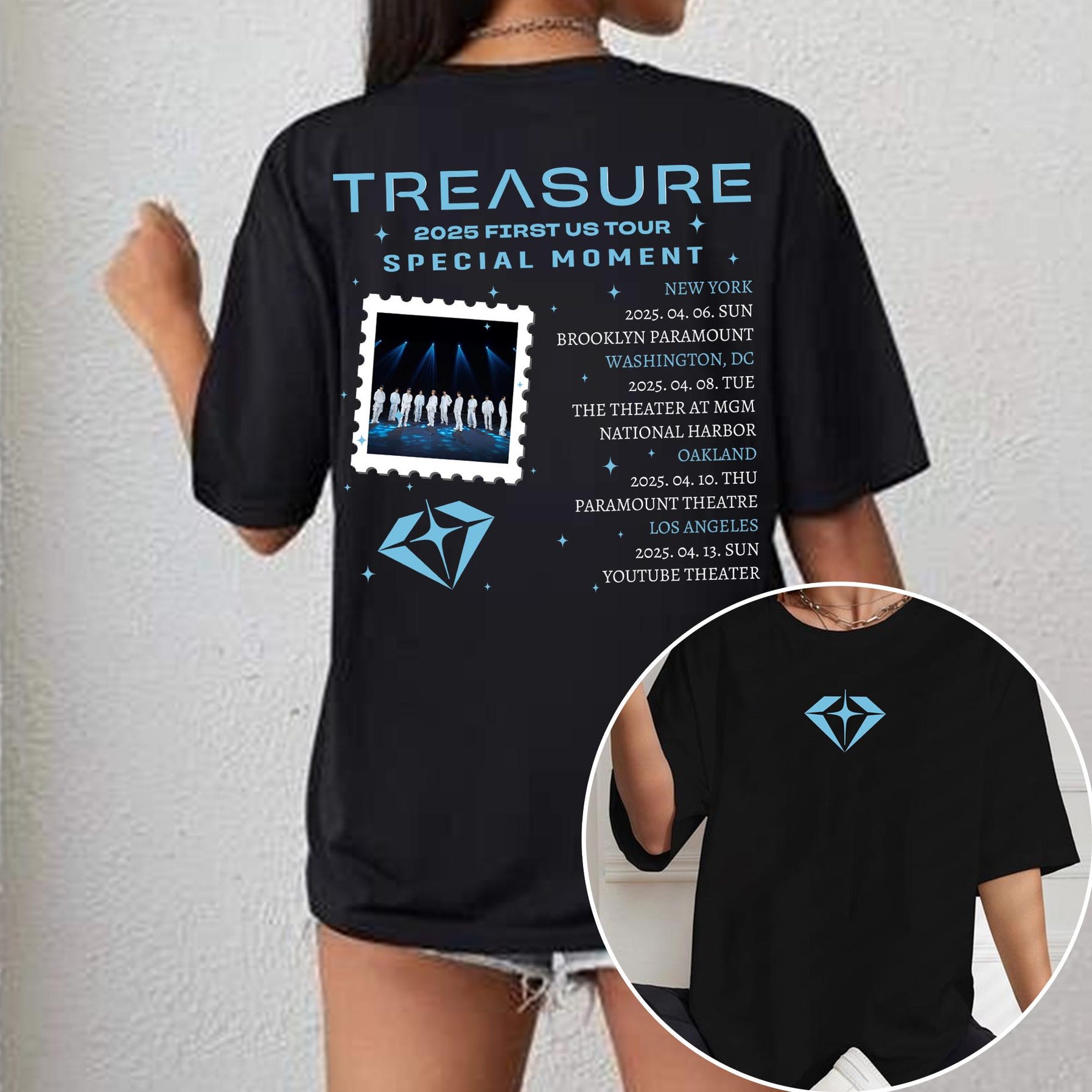 Treasure Special Moment Tour Us 2025 Shirt, 2025 First Us Tour Special Momenshirt, Treasure Robooshirt, Treasure Kpop Members Shirt