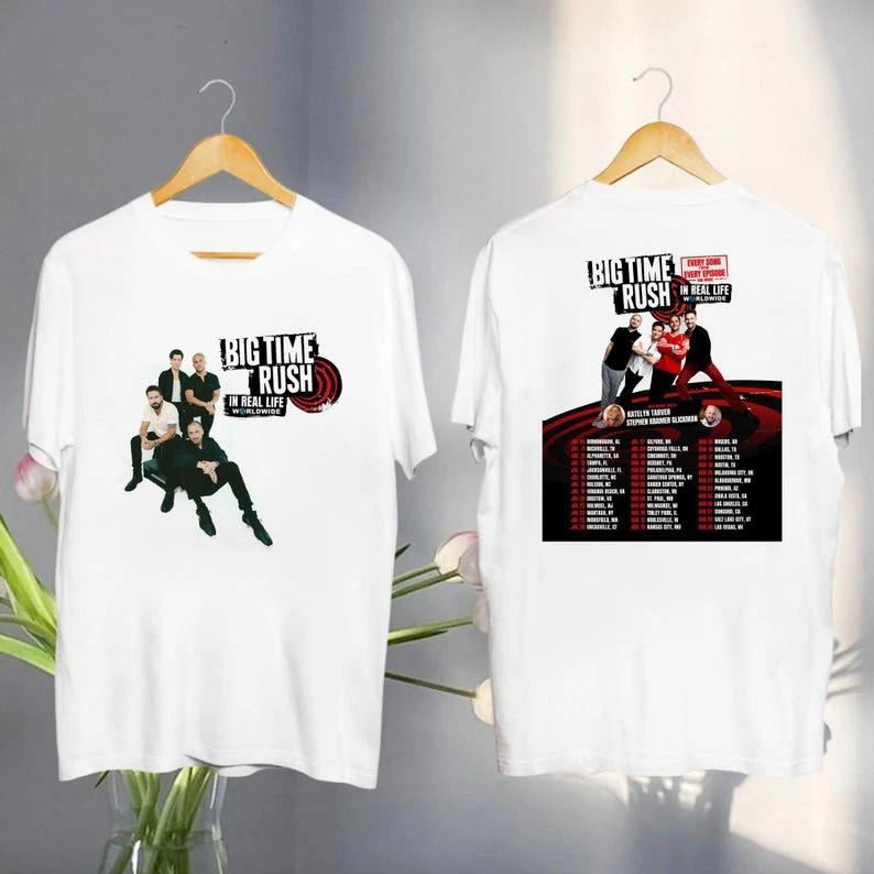 2025 Big Time Rush In Real Life Worldwide Tour Shirt, Big Time Rush Graphic