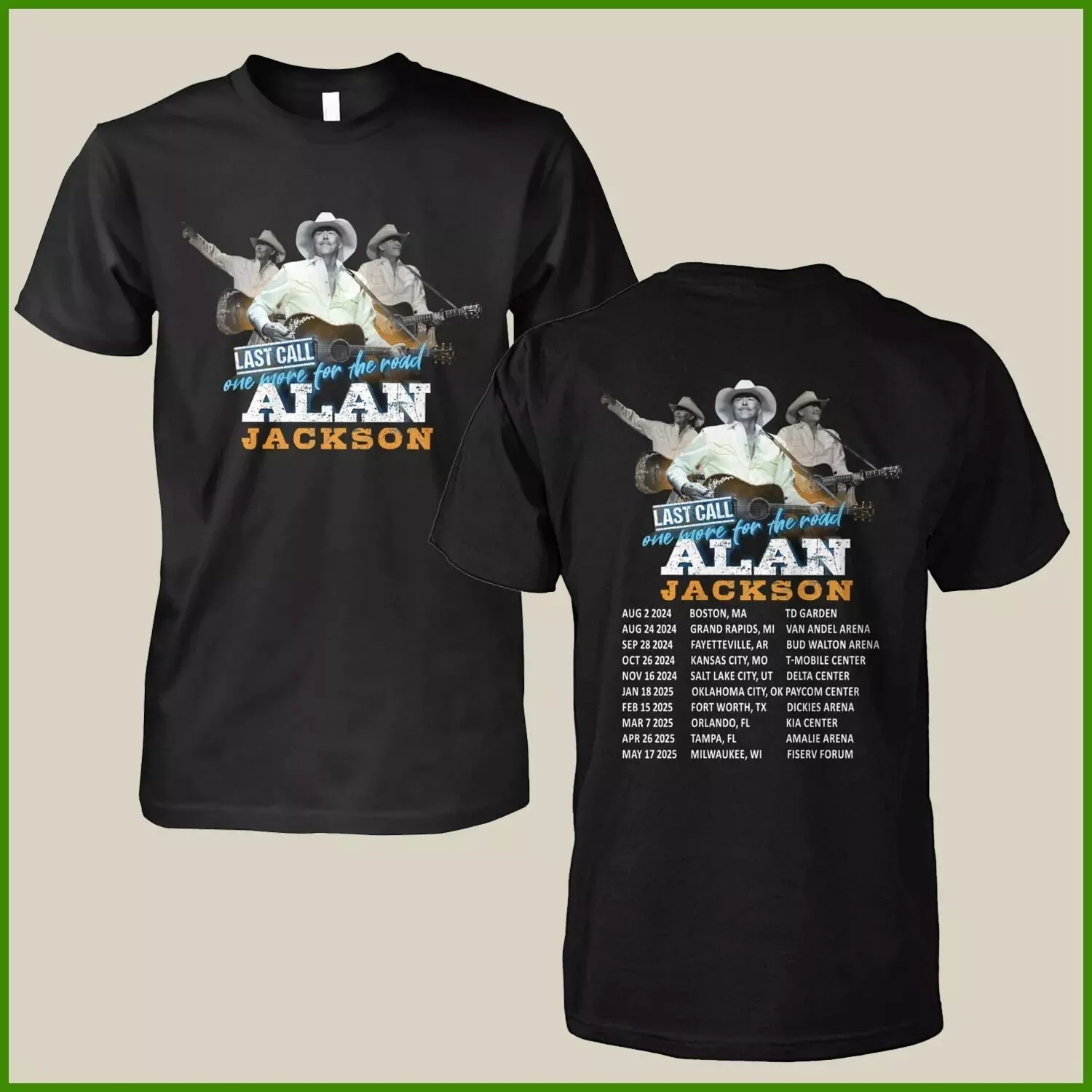 Alan Jackson Last Call One More For The Road Tour 2024-2025 Shirt