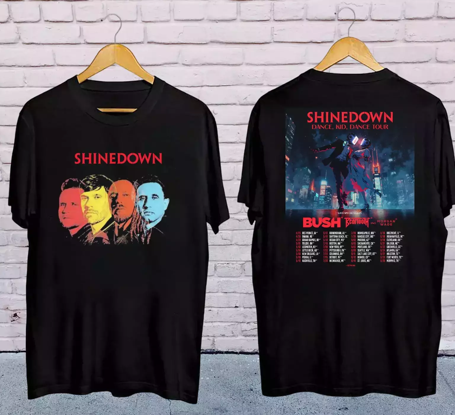 Shirt Graphic Shinedown Dance Kid Dance Tour 2025, Shinedown Band