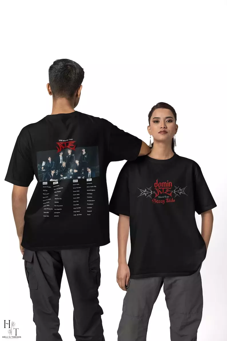 Stray Kids Dominate World Tour 2025 Shirt Unisex Tee