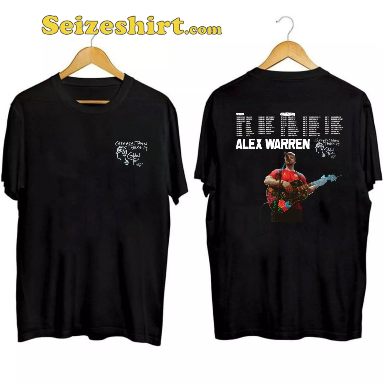 Alex Warren Cheaper Than Therapy Tour 2025 Shirt