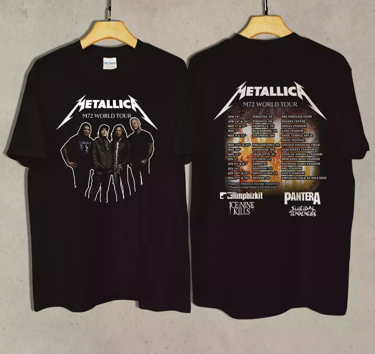 Metallica M72 World Tour 2025 Shirt Cotton Black Gift 