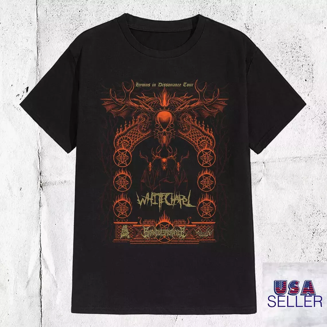 Whitechapel Stabwound Hymns In Dissonance Tour 2025 Shirt 